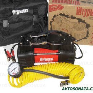 Компрессор Штурмовик AC-72 150psi/25Amp/60л/шл/клеммы/2цил