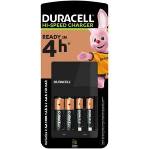 Зарядное устройство для аккумуляторов Duracell CEF14, 4 часа, 1 шт. (Includes 2 AA1300mAh & 2 AAA750mAh) (5007497 / 5004990)
