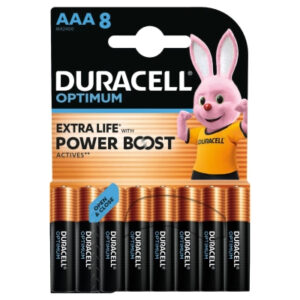 Батарейка Duracell Optimum AAA лужні 8 шт. в упаковці (5015602)