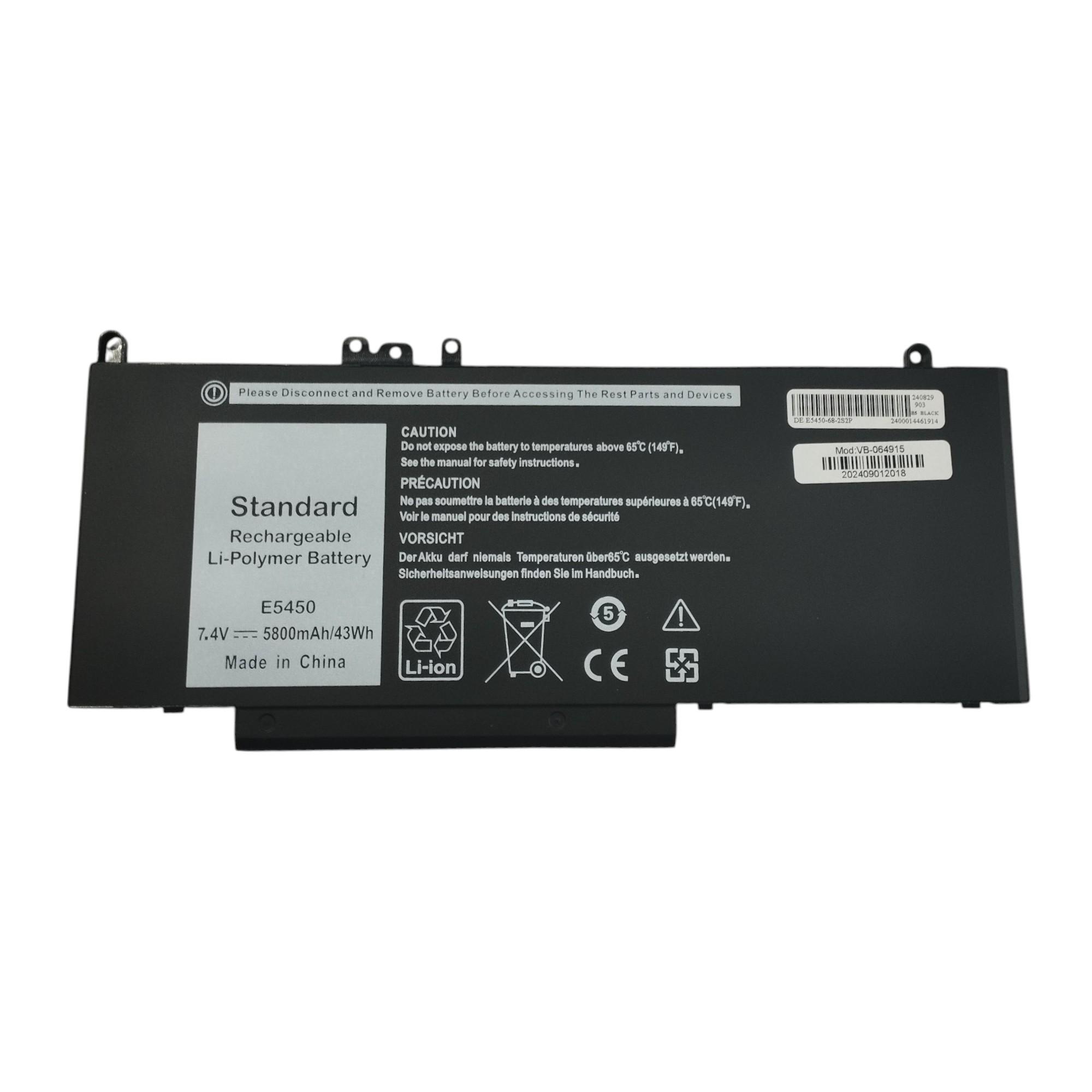 Аккумулятор для ноутбука Dell G5M10 Latitude E5450 7.4V Black 5800mAh OEM