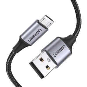 Дата кабель USB 2.0 AM to Micro 5P 1.5m 2A US290 black Ugreen (60147)