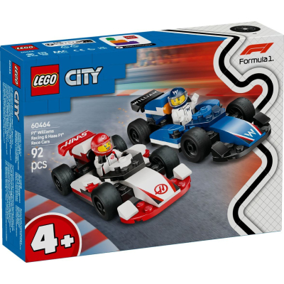 Конструктор LEGO City Автомобили для гонок F1 команд Williams Racing и Haas F1 (60464)