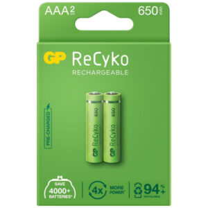 Аккумулятор Gp AAA 65AAAHCE-EB2 Recyko 650 mAh * 2 (65AAAHCE / 4891199186677)