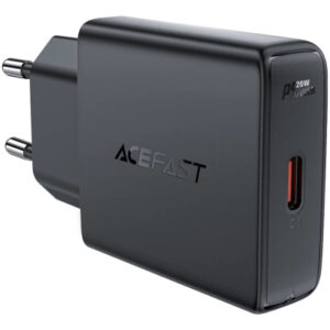 Зарядное устройство Acefast A65 USB-C PD20W GaN ultra-thin Black (6974316282686)