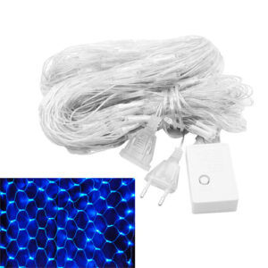 Гирлянда светодиодная новогодняя синяя Сетка 180 LED 2 x 1.8м