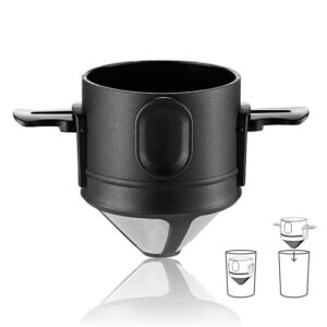 Фильтр пуровер для ручной заварки кофе, портативный, складной