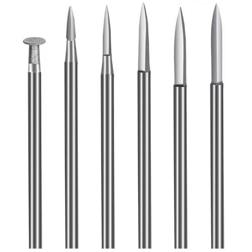 Набор фрез по дереву 6шт, хвостовик 2.35мм, для гравера, сталь в кейсе