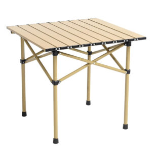 Стол раскладной ламелевый 50x50см походный, металл пластик, в чехле, DC-5009