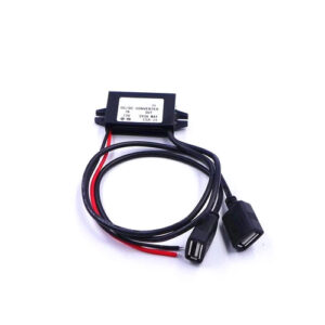 Преобразователь напряжения 12В-5В 3А 2xUSB, скрытая проводка авто