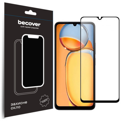 Стекло защитное BeCover Xiaomi Redmi 13C / Poco C65 Black (710491)