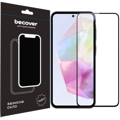 Стекло защитное BeCover Samsung Galaxy A35 5G SM-A356 Black (711071)