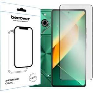Стекло защитное BeCover Tecno POVA 6 Neo (LI6) 6.78" Black (711581)