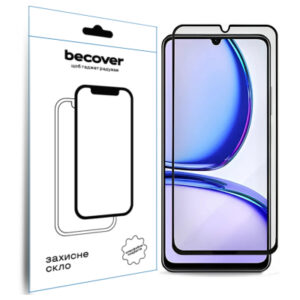 Стекло защитное BeCover Realme C61 Black (711809)