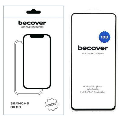 Стекло защитное BeCover Tecno Spark 20 Pro (KJ6) 10D Black (711819)