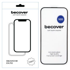 Стекло защитное BeCover Apple iPhone 16 10D Black (712321)