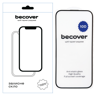 Стекло защитное BeCover Apple iPhone 16 10D Black (712321)