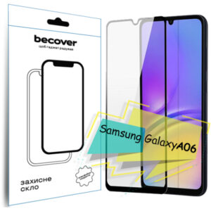 Стекло защитное BeCover Samsung Galaxy A06 SM-A065 Black (713240)