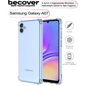Чехол для мобильного телефона BeCover Anti-Shock Samsung Galaxy A07 SM-A075 Clear (713687)
