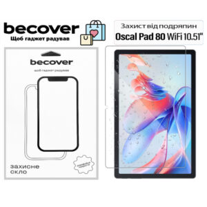 Стекло защитное BeCover Oscal Pad 80 WiFi 10.51" (713694)