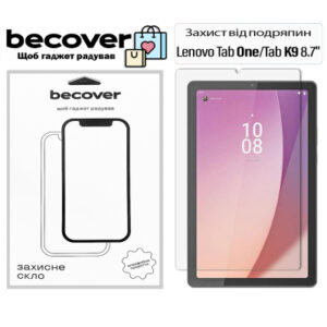 Стекло защитное BeCover Lenovo Tab One / Tab K9 8.7" 2025 (TB305XU/FU) (713700)