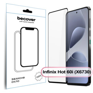 Стекло защитное BeCover Infinix Hot 60i (X6730) Black (713730)