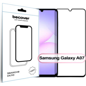 Стекло защитное BeCover Samsung Galaxy A07 SM-A075 Black (713731)