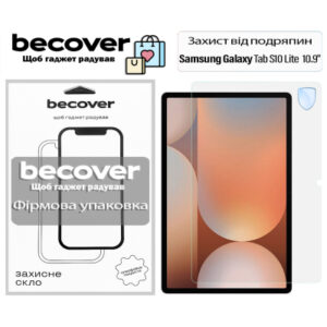 Стекло защитное BeCover Samsung Galaxy Tab S10 Lite (SM-X400/SM-X406) 10.9" (713753)