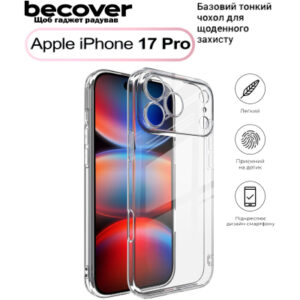 Чехол для мобильного телефона BeCover Apple iPhone 17 Pro Transparent (713761)