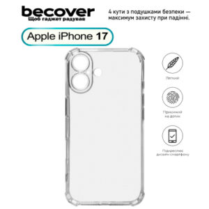 Чехол для мобильного телефона BeCover Anti-Shock Apple iPhone 17 Clear (713793)