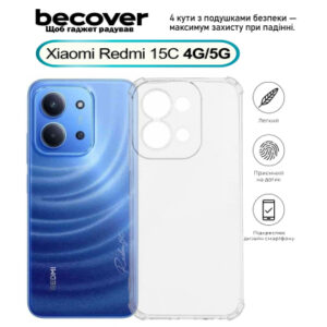 Чехол для мобильного телефона BeCover Anti-Shock Xiaomi Redmi 15C 4G/5G Clear (713812)