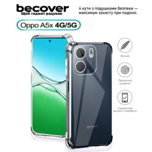 Чехол для мобильного телефона BeCover Anti-Shock Oppo A5x 4G/5G Clear (713814)