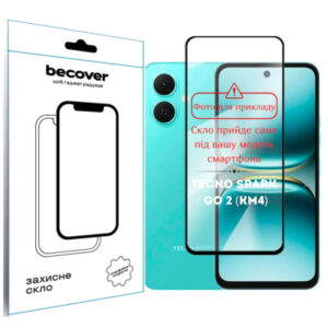 Стекло защитное BeCover Tecno Spark Go 2 (KM4) Black (714369)