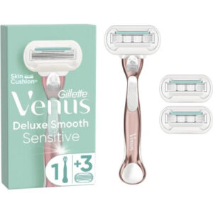 Бритва Gillette Venus Extra Smooth Sensitive RoseGold с 3 сменными картриджами (7702018609994)