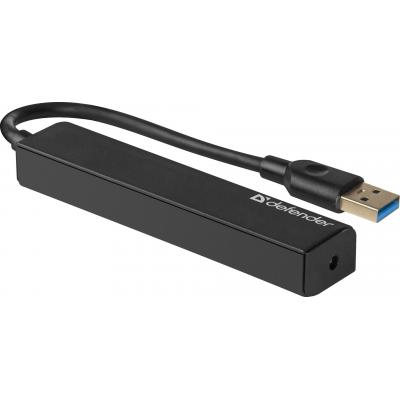 Хаб USB 3.0 -> 4xUSB 3.0 Black Defender