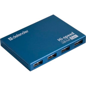 Хаб USB 3.0 -> 7xUSB 2.0 active, aluminium body Defender