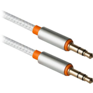 Кабель мультимедийный AUX Audio 3.5mm M/M 1.2m JACK01-03 white Defender (87513)