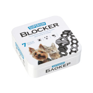 Ошейник для животных Superium Блокер противопаразитарный для кошек и собак 35 см (9108)