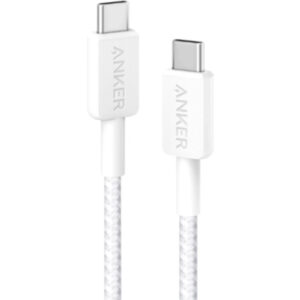 Дата кабель USB-C to USB-C 1.8m 322 White Anker (A81F6H21)