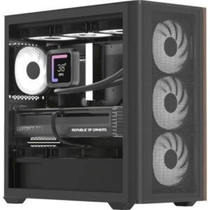 Корпус AeroCool D301A-G-BK-v2 Black (ACCS-DS03043.11)