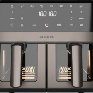 Мультипіч AIWA AFR-9000 FUTAGO 2400Вт/чаша 9л(4.5л+4.5л)/програм:8/сенсорне керування/оглядове вікно