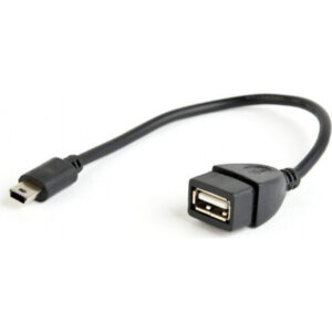 Дата кабель OTG USB 2.0 AF to Mini 5P 0.15m Cablexpert (A-OTG-AFBM-002)