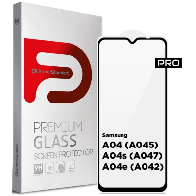 Стекло защитное Armorstandart Pro Samsung A04 / A04s / A04e / M04 / F04 Black (ARM63891)