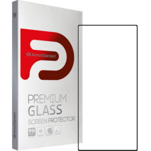 Стекло защитное Armorstandart Full Glue Curved Samsung S23 Ultra Black (ARM65464)