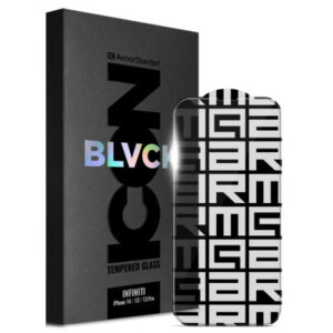 Стекло защитное Armorstandart Infinity Black Icon 2.75D Apple iPhone 14 / 13 / 13 Pro (ARM73951)