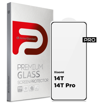 Стекло защитное Armorstandart Pro Xiaomi 14T / 14T Pro Black (ARM79330)