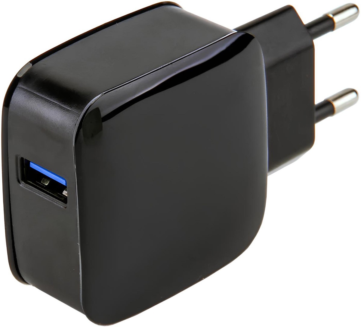 Зарядний пристрій 1xUSB 18W QС3.0, чорний