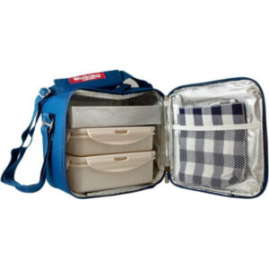 Набор для пикника Bergner Walking business 23х22х13.5 см 5 предметів (BG-3652-BL)