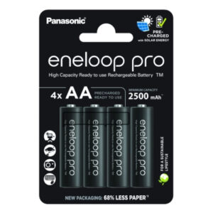 Аккумулятор Panasonic AA Eneloop 2500mAh Pro NI-MH * 4 + Сase (BK-3HCDEC4CP)