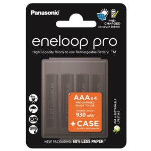 Аккумулятор Panasonic Eneloop AAA 930mAh Pro NI-MH * 4 + Сase (BK-4HCDEC4CP)