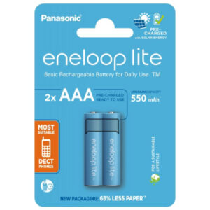 Аккумулятор Panasonic AAA Eneloop 550mAh Lite NI-MH * 2 (BK-4LCCE/2CP)